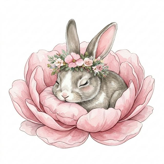 Flower Crown Rabbit