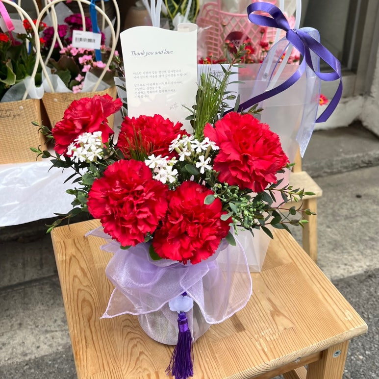 보자기 화병꽂이